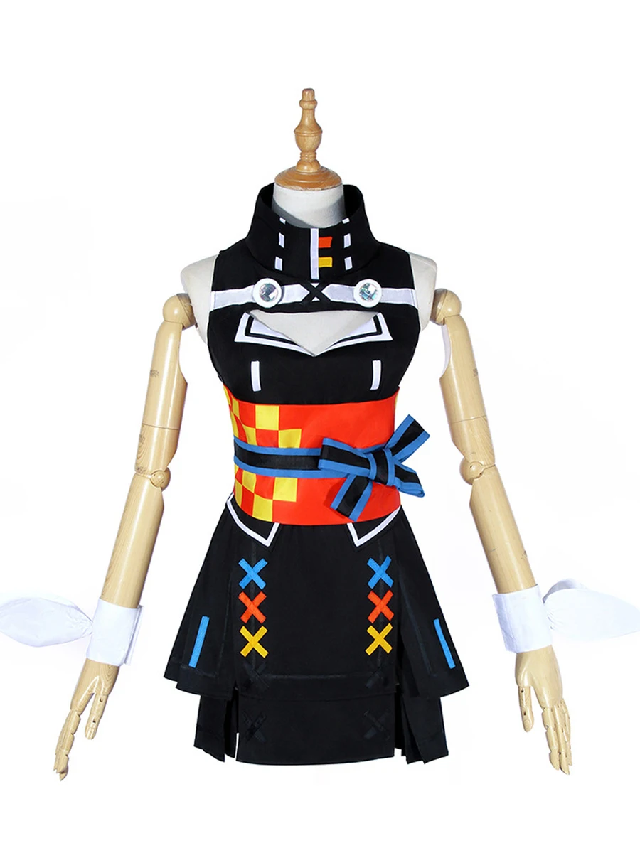 Picture 3: AHNAIXU Anime Full set AI Youtuber Kaguya Luna Cosplay Costume Party Halloween Uniform Tailor made
