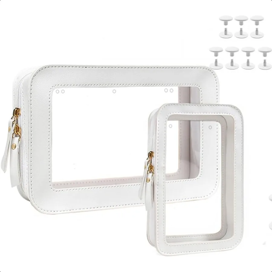 

2 Packs Clear Bogg Beach Tote Bag Accories Suitable for Bogg Organizer Bags Phone Holder for Bogg Charms Bag Travel Makeup Clea
