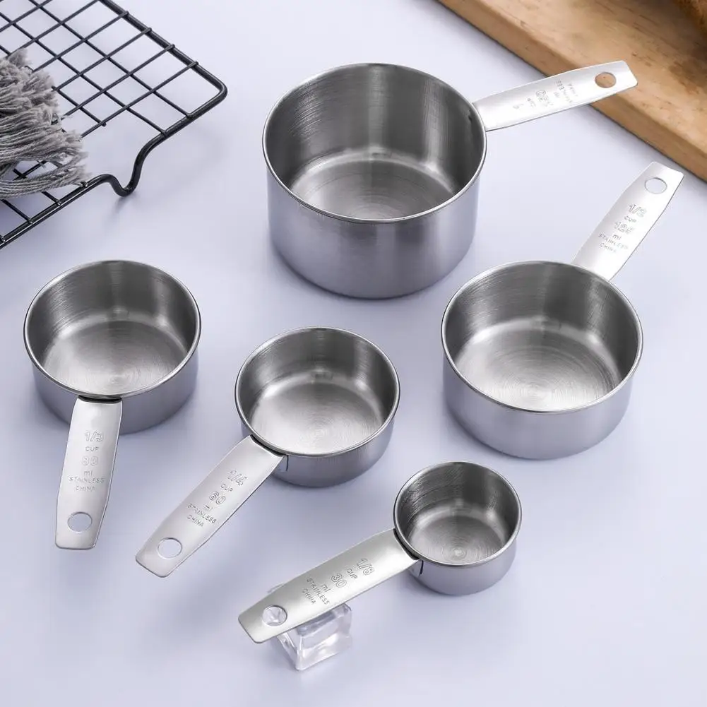 Utensílios de medição sem ferrugem em aço inoxidável, copos medidos, colheres para cozimento, versátil, 12 pcs