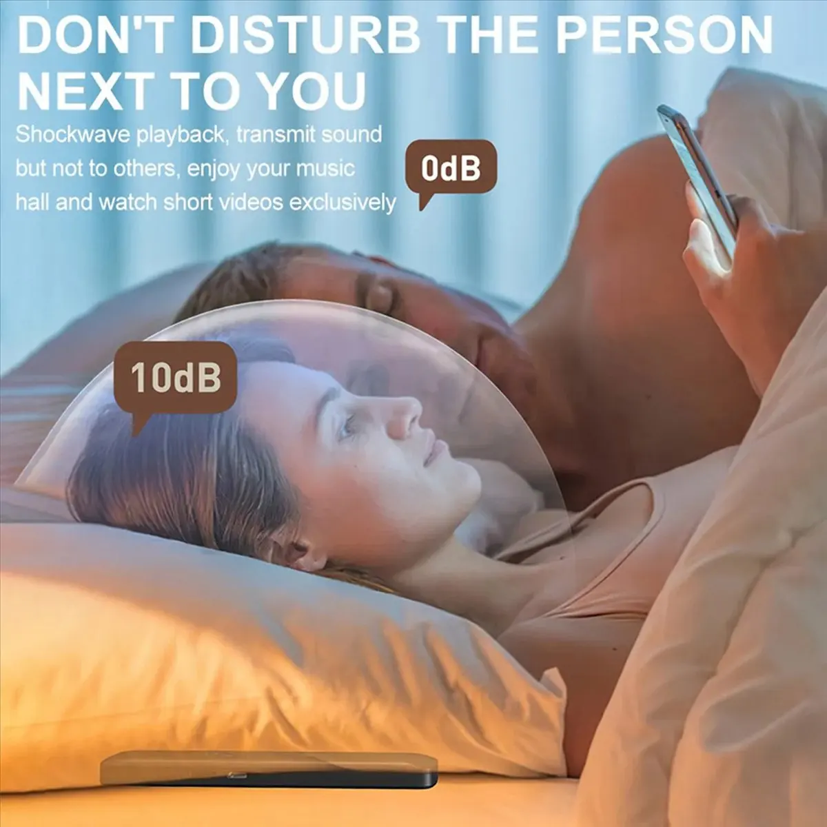 2X Under Pillow Speaker Bluetooth Mini Bone Conduction Sound Box Wireless Soundbar Improve Sleep White Noise Speaker