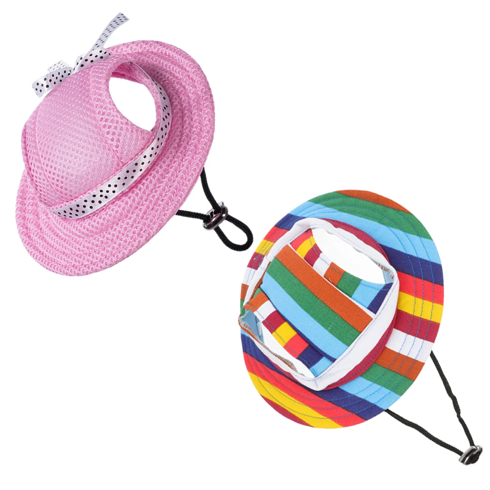 

2pcs Pet Princess Hat Decorative For Dog Cat Party Cosplay Costume Accessories Summer Wear-Resistant Puppy Headgear Birthday