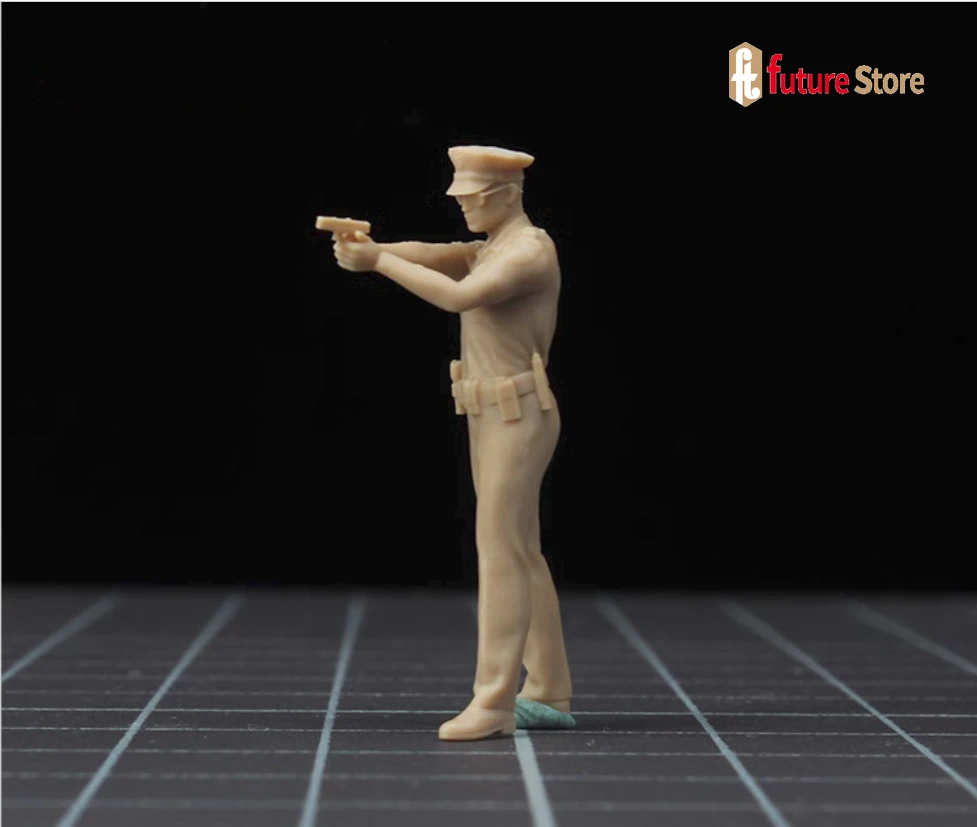 1/64  1/43 American police Diorama  Scene Props Miniatures Figures Model For Cars Vehicles Toys Micro Photography Collection Hom
