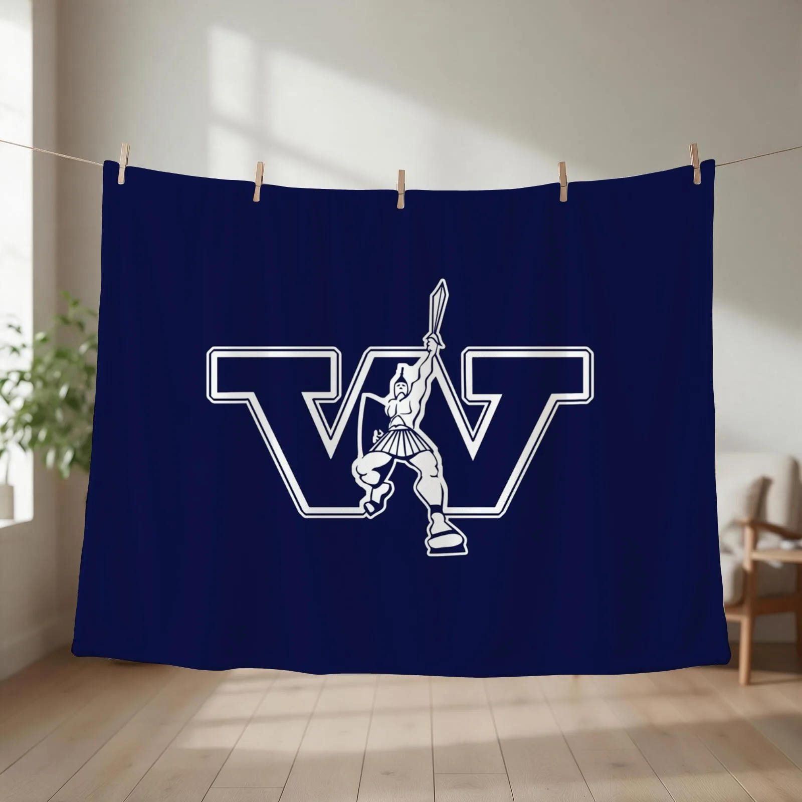 Westminster College Throw Blanket couch cozy soft plush fuzzy picnic outdoor blanket