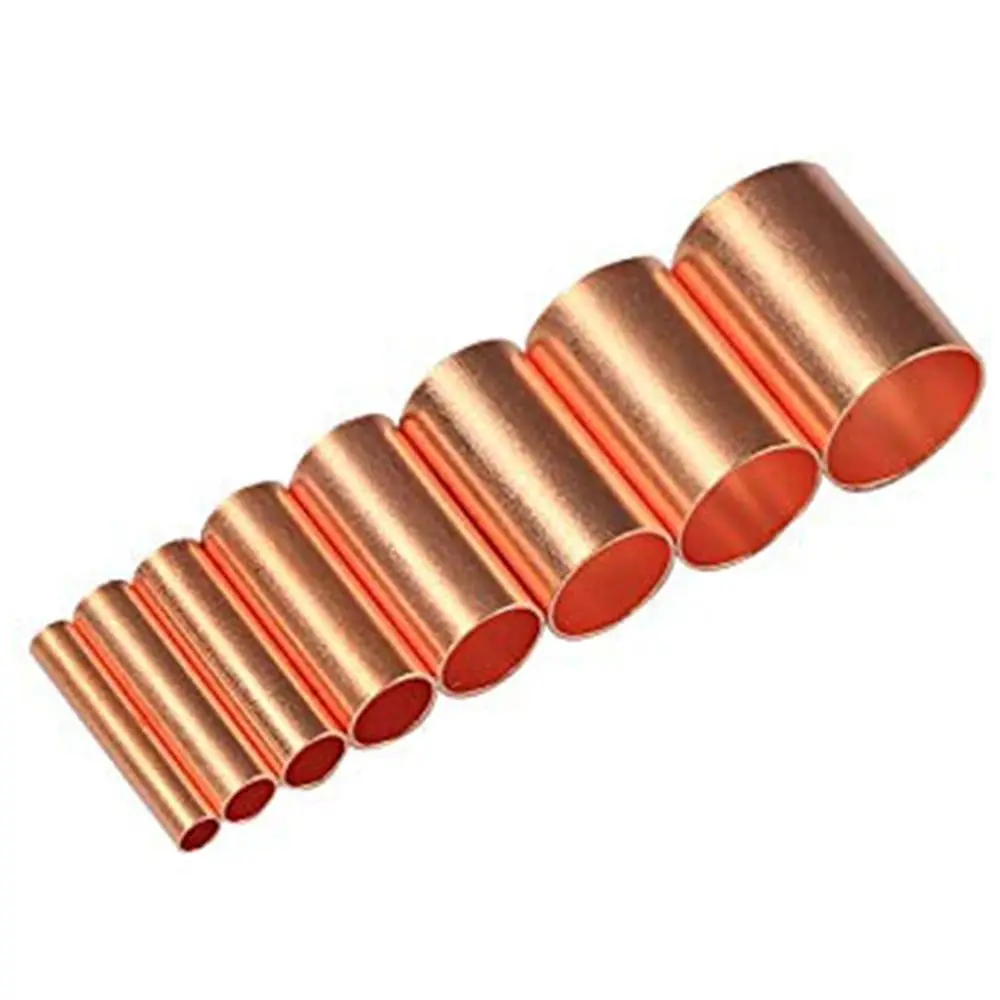 250Pcs 7 Size Wire Ferrules Kit Straight Tube Copper Copper Crimp Connector Non Insulated Boxed Terminal Assortment Kit