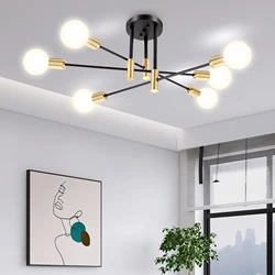 Nordic Modern Luxury Chandelier Home Decoration LED Lamps Living Room Dining Kitchen Lighting Fixture 90-260V LED Pendant Lights