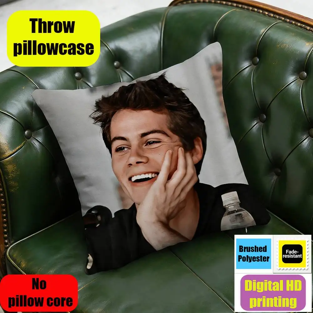 30cm 40cm Car Custom Square Pillowcase Pad Cushion Cover For Dylan O Brien Obrien Throw Pillow Case