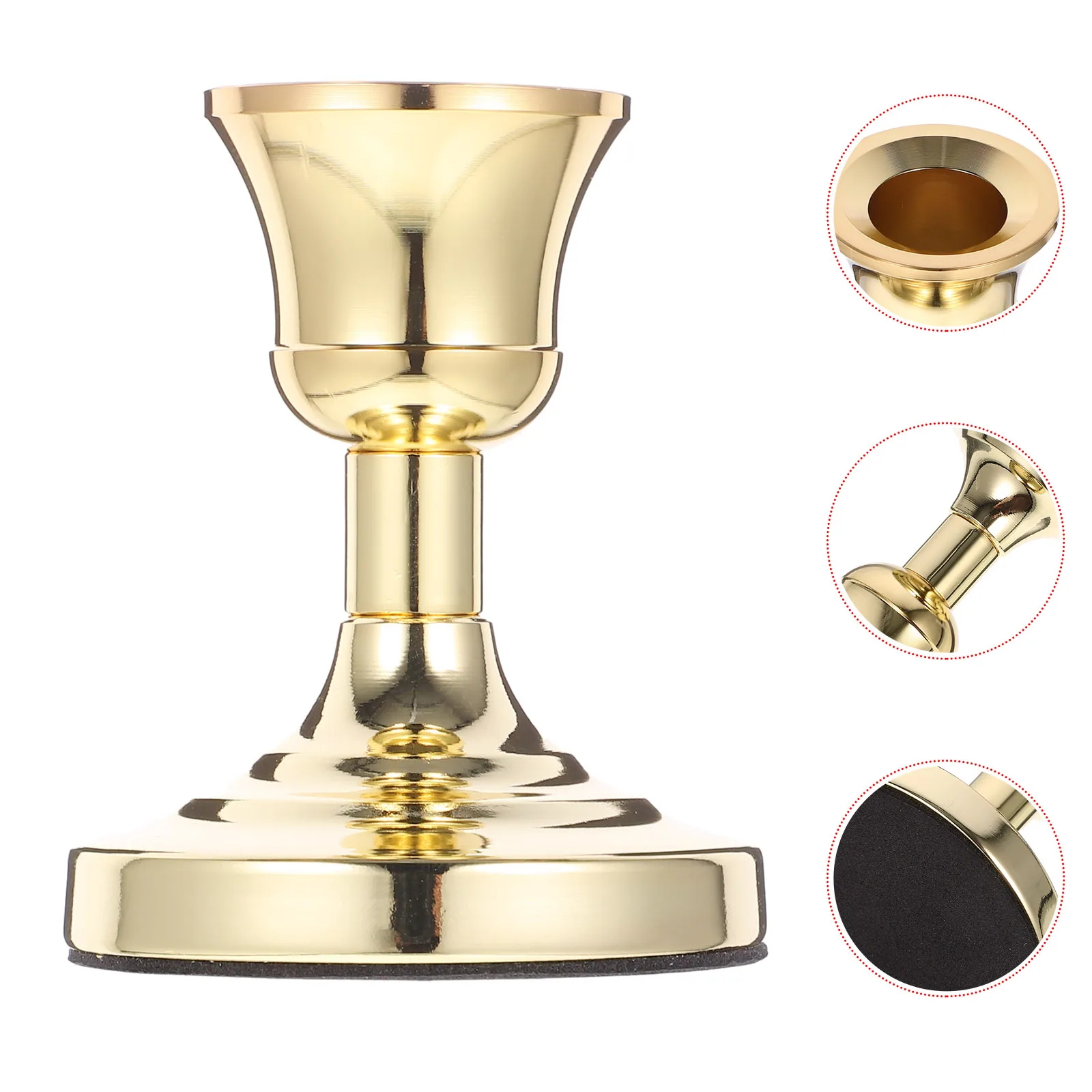 

2pcs Metal Holder Sturdy Decorative Pillar Candlestick Romantic Dinner Party Wedding Home Decor Gift Iron Stand