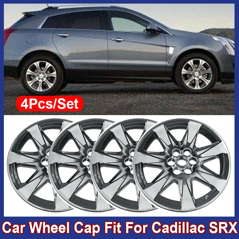 

High Quality Car Hub Caps 4Pcs 20'' Wheel Hub Cover Fit For Cadillac SRX 2010-2012 For Tesla Car Accessories Wheel Cover Hub Cap