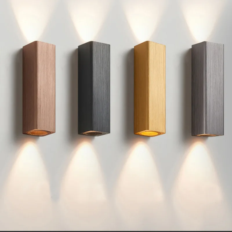 Minimalist Metal Wall Lamps Living Room Bedroom Cafe TV Background Indoor Wall Lights Hallway Staircase LED Sconces Luminaires