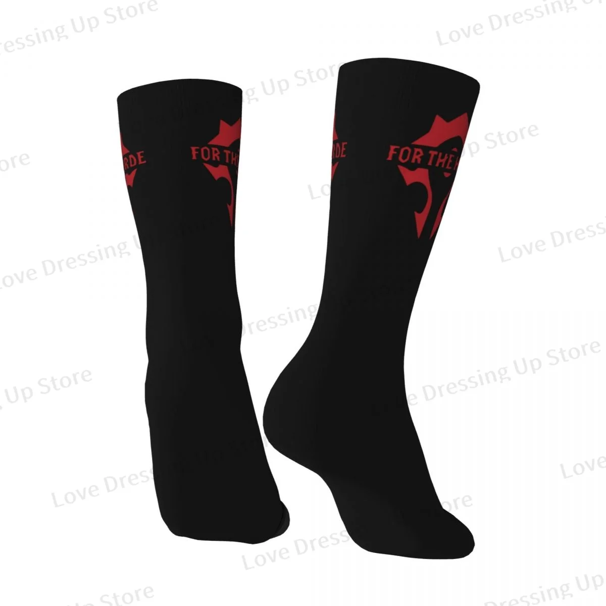 World of Warcraft-Chaussettes d'hiver unisexes, WOW Game For The Horde, Hip Hop Happy Socks, Street Style, Elin Sock