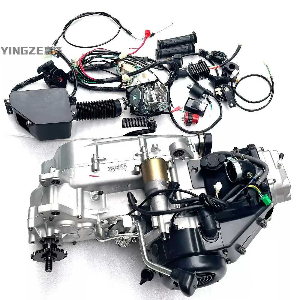 GY6 Continuously Variable Engine With Balance Shaft, 150‑200CC Hand Pull Start For Four Wheel Off Road ATV Kart