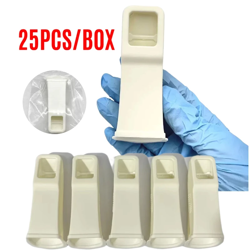 25pcs Dental Scanning Head Invisalign Mouth Scanning Neutral Protective Cover for Itero Mouth Disposable PE Sleeve Mouth Covers