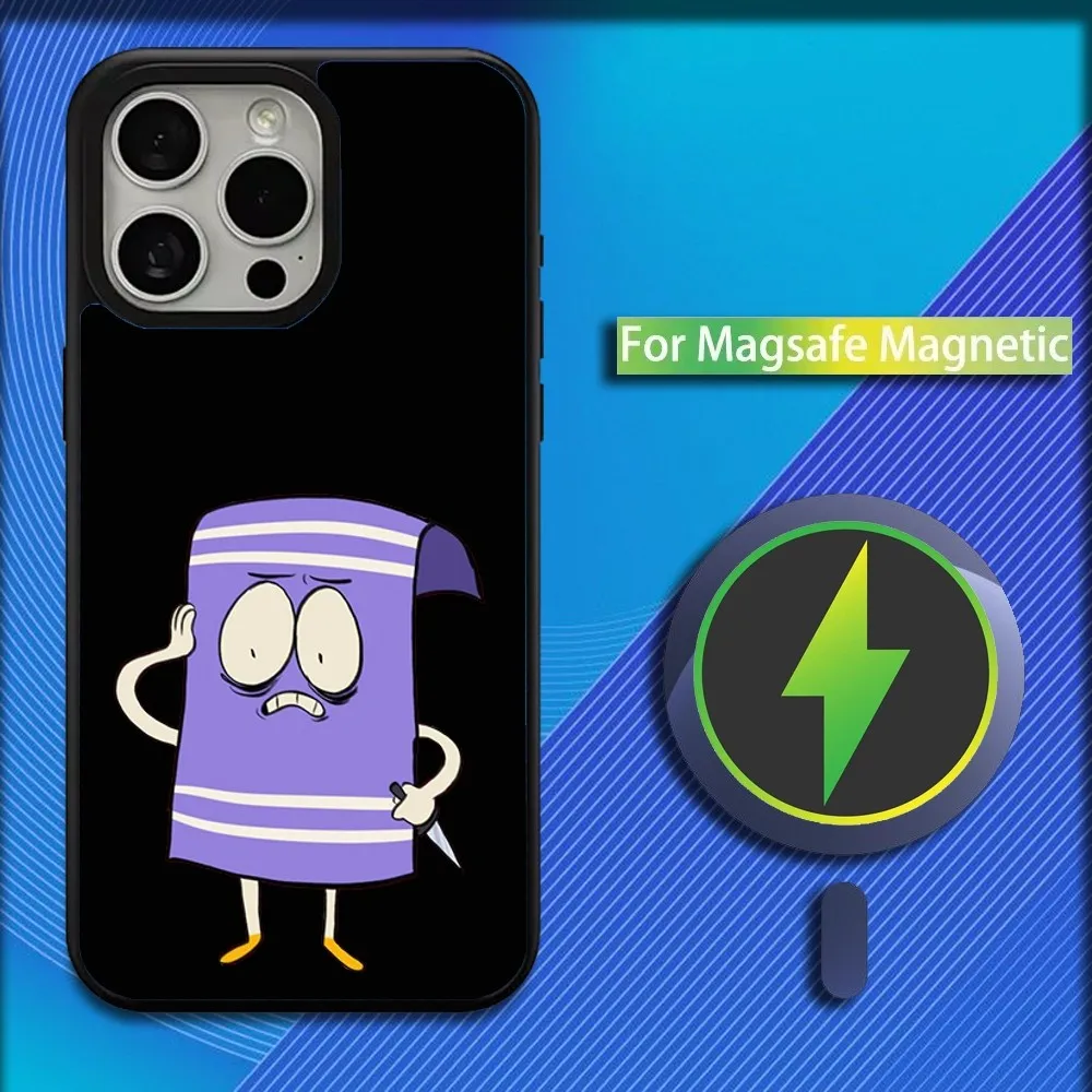 S-South Park T-Towelie Phone Case For iPhone 16,15,14,13,12,11,Plus,Pro,Max,Mini Magsafe Magnetic Wireless Charging