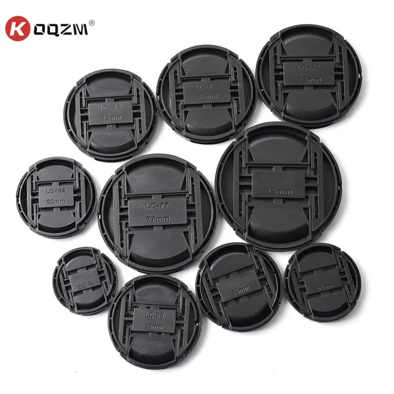 1pc Lens Cap 40.5/49/52/55/58/62/67/72/77/82.5mm Snap On Front Lens Cap For Canon Nikon Sony Fujifilm Camera Accessories