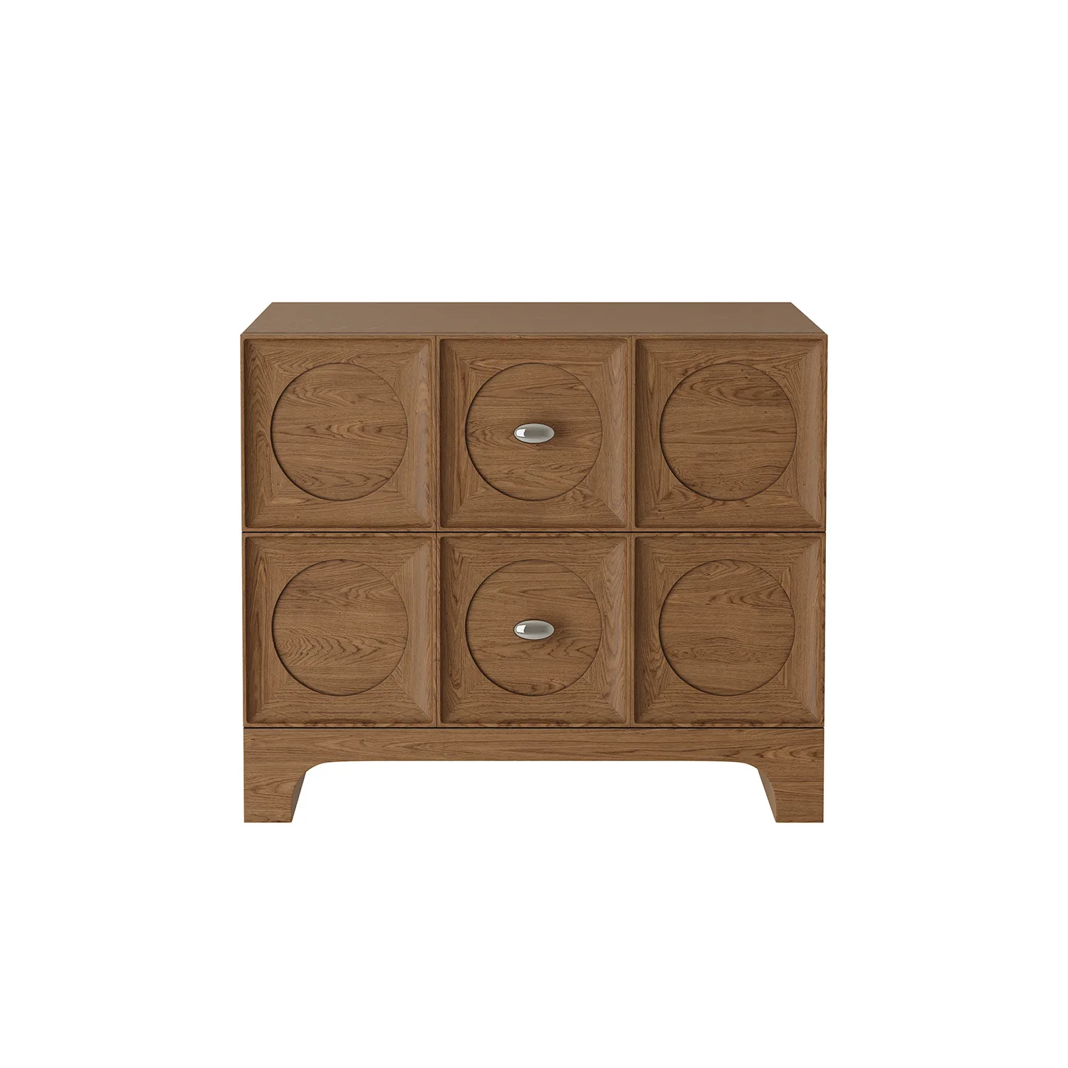 Solid wood simple antique bedside table living room log art chest bedroom movable bedside table