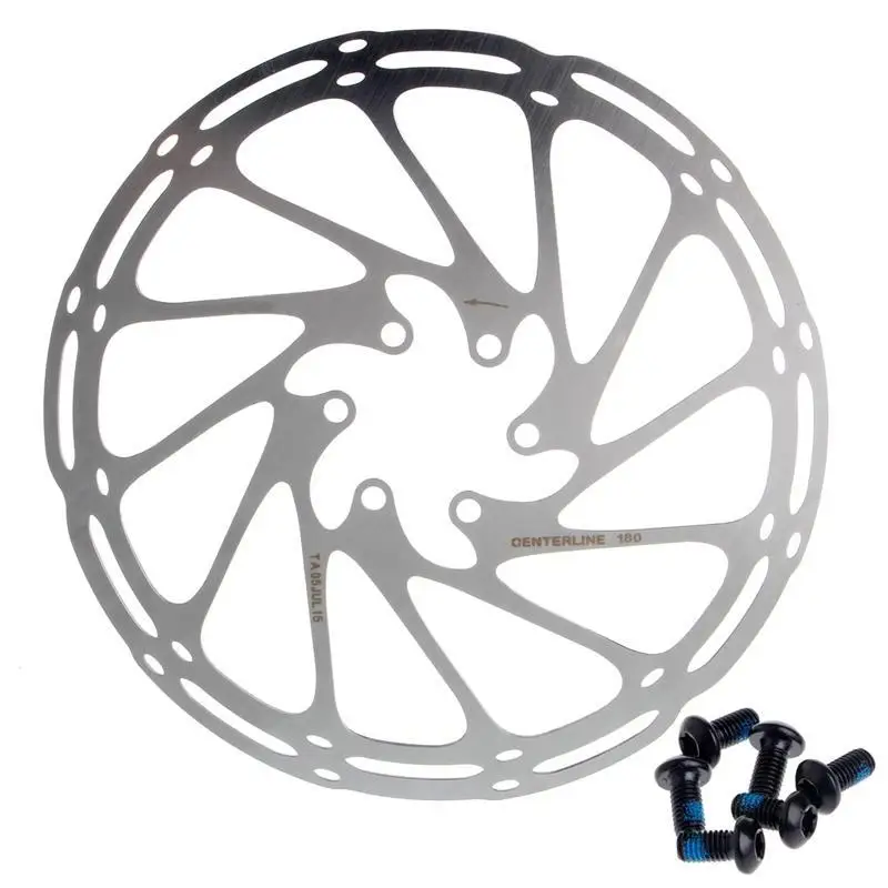 

R6FE Stainless 180mm 6 Bolts Brake Disc Rotors Road Mountain Bike Cycling MTB