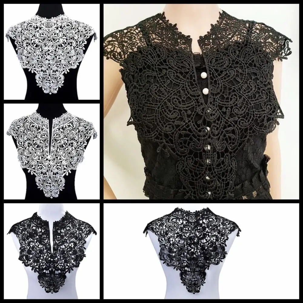 الملابس والاكسسوارات انفصال الدانتيل العنق طوق المطرزة النسيج الجوف العنق الجوف النساء العنق ملابس حريمي