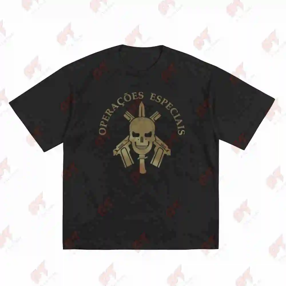 BOPE Tropa De Elite Battalion 1960s Short Sleeve Tee 100% Cotton T-Shirt