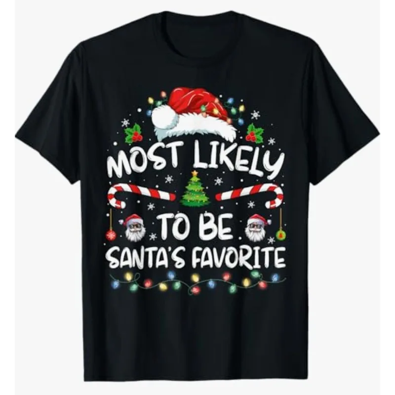 เสื้อยืดคริสต์มาสสำหรับครอบครัวตลกๆ ที่เป็นที่ชื่นชอบของซานต้ามากที่สุด