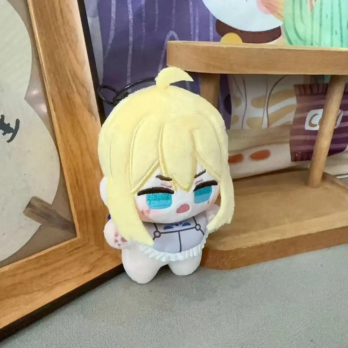 페이트 세이버 귀여운 피규어 플러시 인형 백팩 펜던트 남녀 공용 장난감 열쇠고리 선물