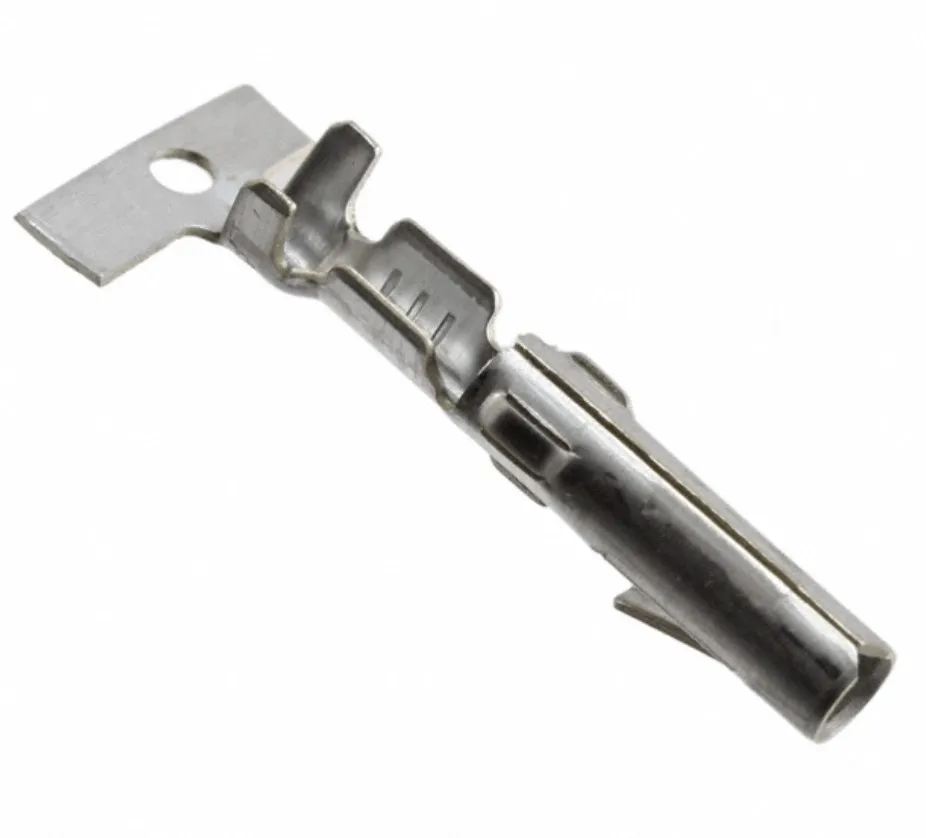 100pcs Connector 61314-1 18-24AWG wire gauge terminal with tin-plated pins. Brand new and original.