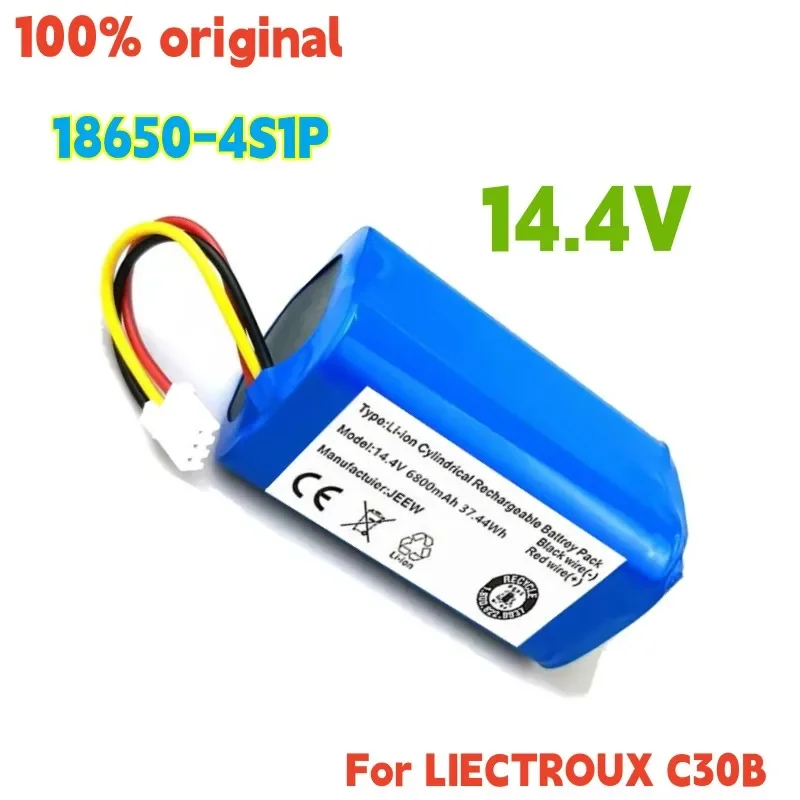 100% new original 14.4 v 12800mAh battery for LIECTROUX C30B robot vacuum cleaner 1 part/package