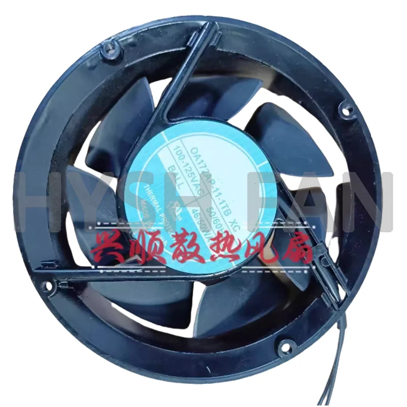 17050 OA172AP-11-1TB 120V 46W AC Cabinet Fan With Round Aluminum Frame