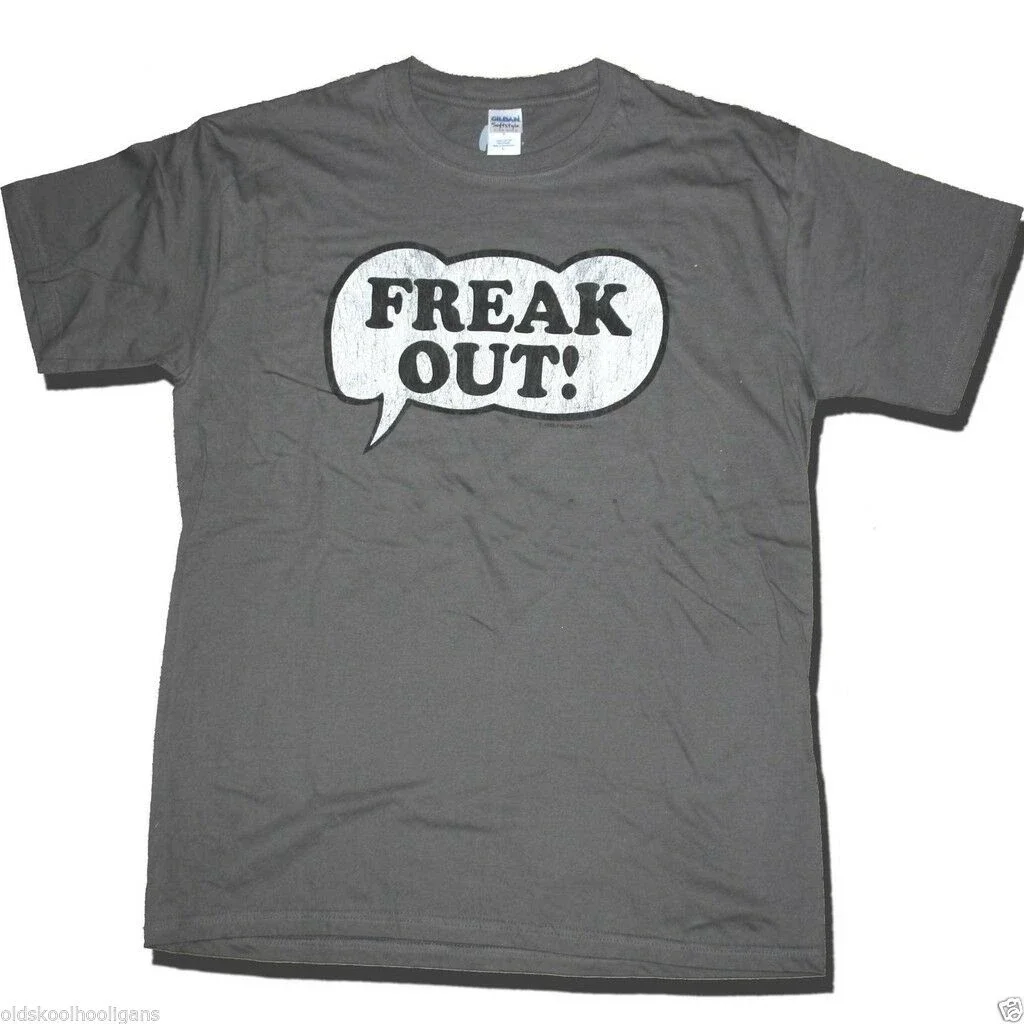 

Frank Zappa T Shirt - Freak Out Speech Bubble 100% Captain Beefheart Tops Cool T Shirt