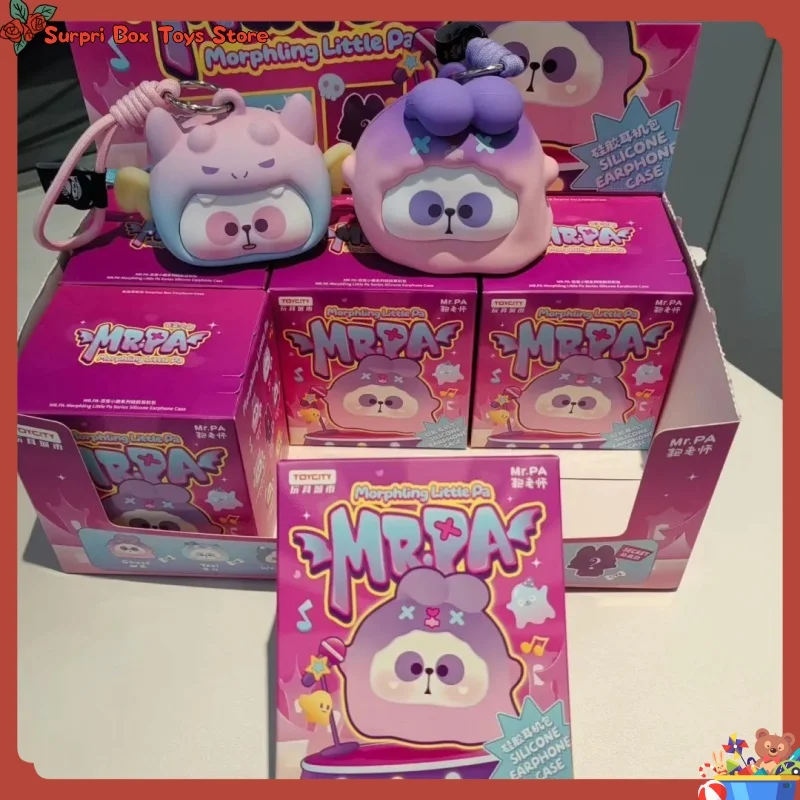 

Genuine Mr.Pa Morphling Little Pa Headphone Bag Blind Box Cute Doll Panda Silicone Earphone Case Mystery Box Toy Gift For Friend