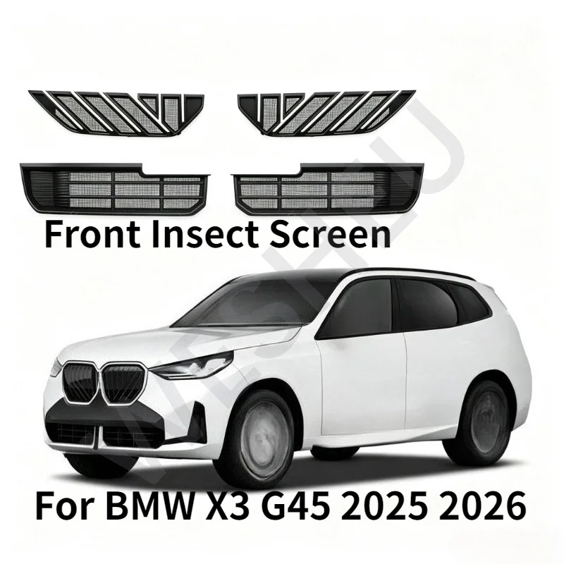 Für BMW X3 G45 2025 2026 Frontnierengrill Frontstoßstangen-Insektenschutzgitter Anti-Insekten-Netz Auto-Wassertank-Zubehör Grill Insektenschutz – Detail 1
