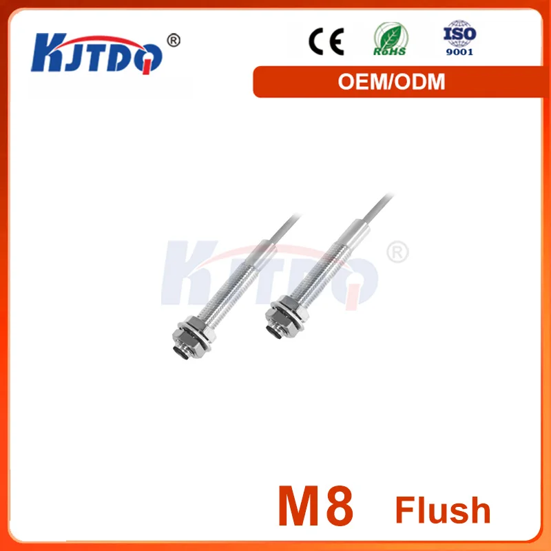 

M8 Flush Waterproof NPN PNP NO NC Sn 5mm 36V 24V 12V IP67 Hall Proximity Sensor Switch
