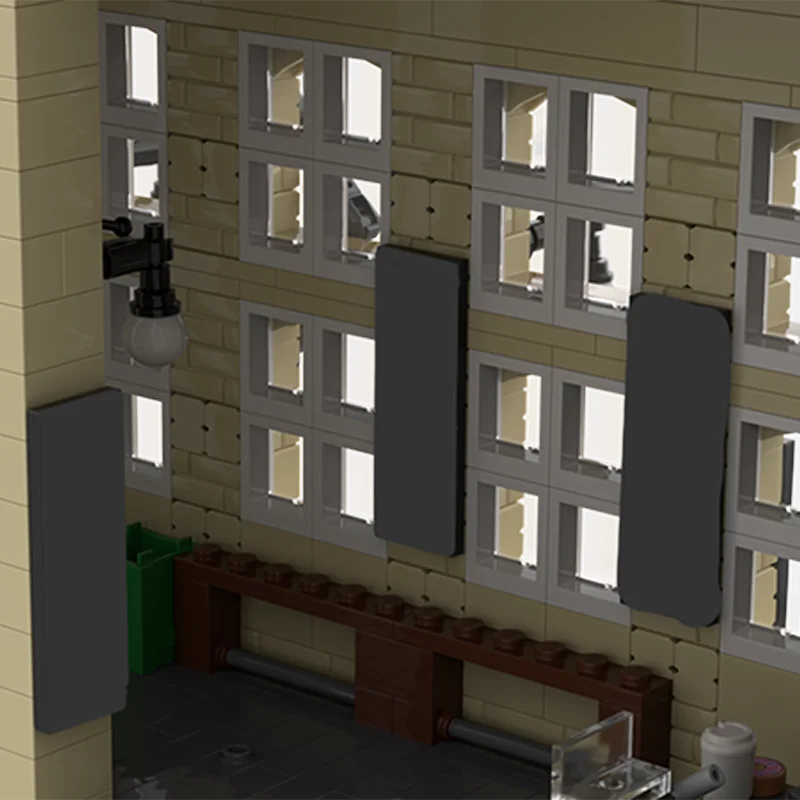 1544pcs MOC Stasiun Kings Cross Kedai Kopi Potter Blok Bangunan Hadiah Natal Proyek Kerajinan DIY Sempurna untuk Kreatif