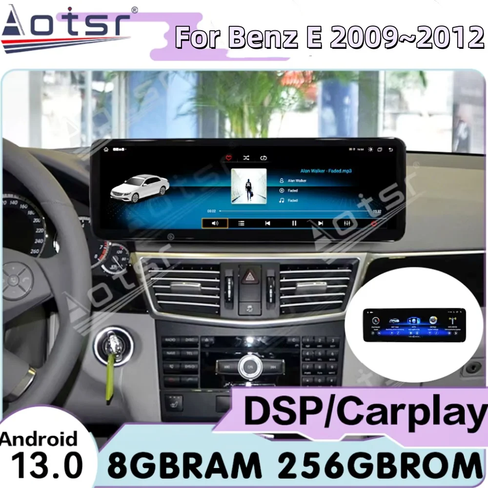

14.9'' LHD RHD For Mercedes-Benz E 2009~2012 Multimedia Android 13 Auto Carplay GPS Navigation Car Radio Receiver Head Unit