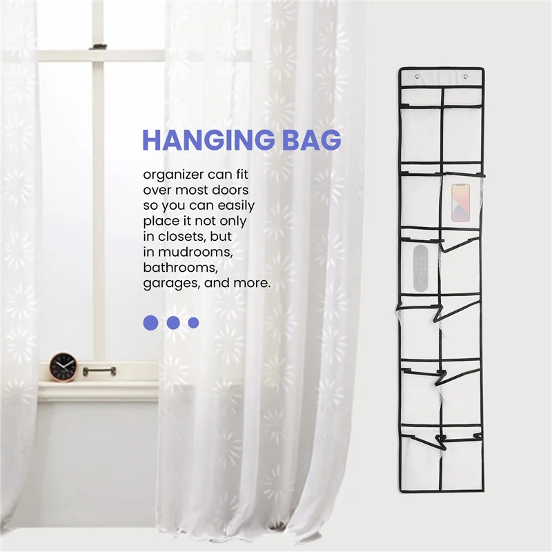 

ABGR-12 большой сетчатый карман, подвесной органайзер для обуви, полка для хранения обуви за дверью, бытовая настенная сумка для хранения обуви