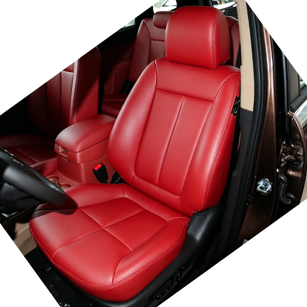

Car Special Seat Cover 5 seats For Hyundai Santa Fe PU 2010 2011 2012 Leather Cushion Protector Car Seat Covers Car Styling
