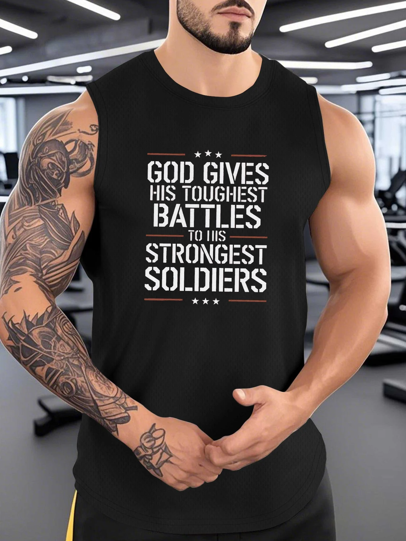 

Men's vest, theme: The Greatest Soldiers in the War of God (Standard size)