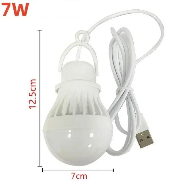 3/5/7W USB-Lampe, 5V Notlicht, LED USB wiederaufladbare tragbare Campinglaterne für Outdoor-Camping-Zeltbeleuchtung