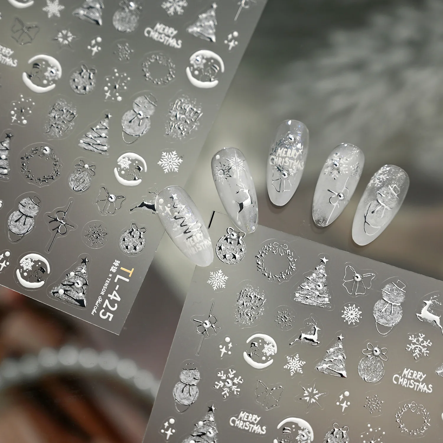 Gold Silber Weihnachts-Nagelau – Nail Art Xmas Design Bewertung und Preis