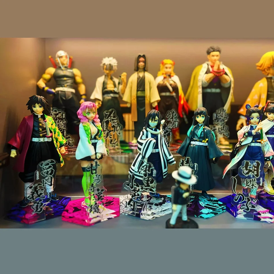 Figura oficial de Anime Demon Slayer Kimetsu no Yaiba Kamado Tanjirou figura de acción Agatsuma Zenitsu Nezuko Warrior juguetes en miniatura de PVC