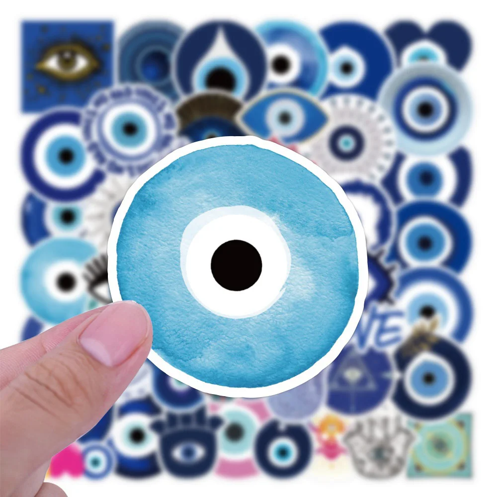 10/30/50pcs Cartoon Turkish Evil Eye Stickers Aesthetic Decals Decoration DIY Phone Notebook Laptop Cool Gothic Graffiti Sticker