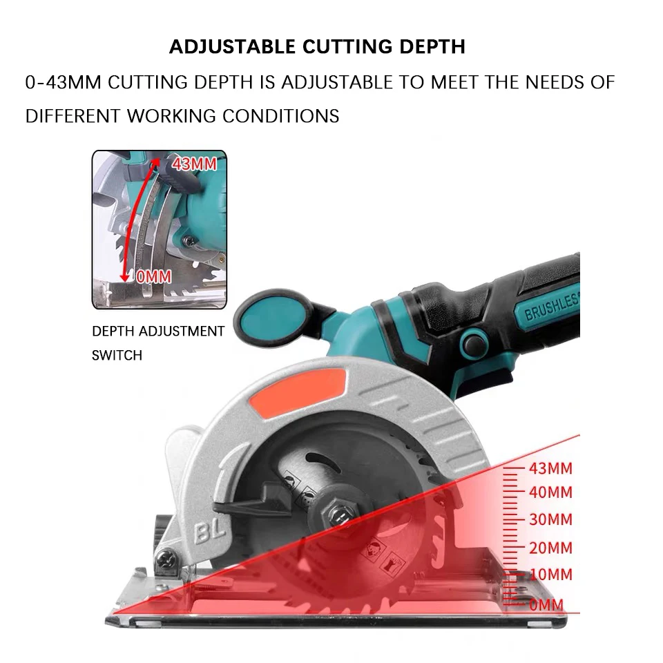 

Mini multi-functional metal saw with guide rail DIY woodworking electric circular saw cutting machine household electric saw