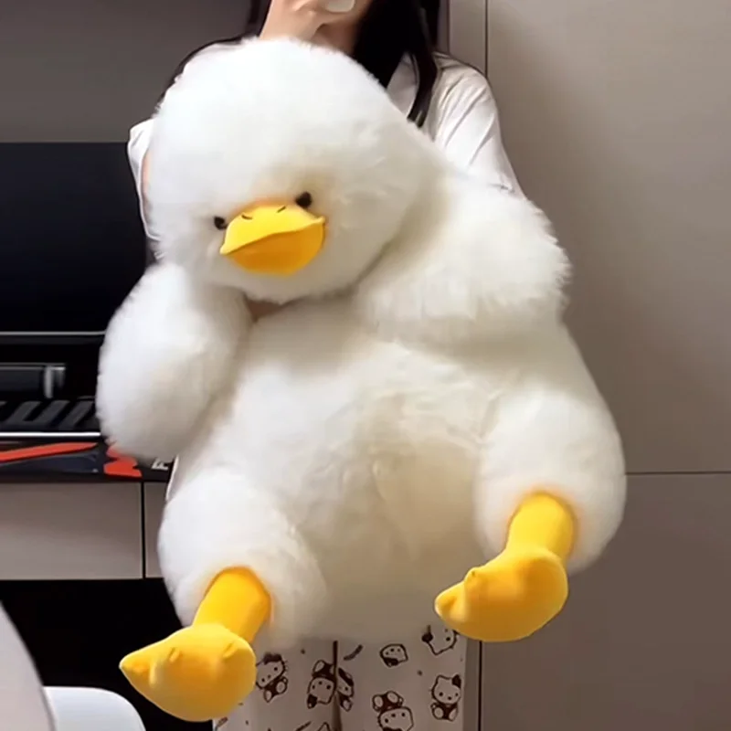 

Cute Fluffy Ducky Plush Doll Sleep Pillow Stuffed Toy Large Size Plush Toys Kawaii Bedroom Decoration Birthday Gift For Girls