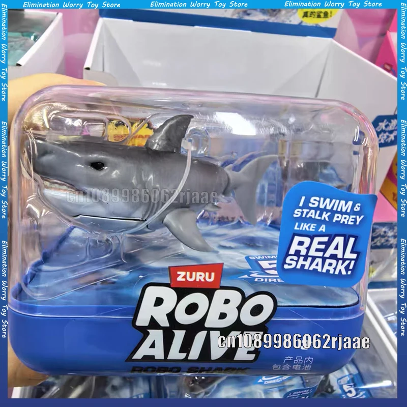 

Zuru Robo Alive Robo Shark Robo TURTLE Robo FISH Realistic Electronic Swimming Water Play Marine Life Collectible Model