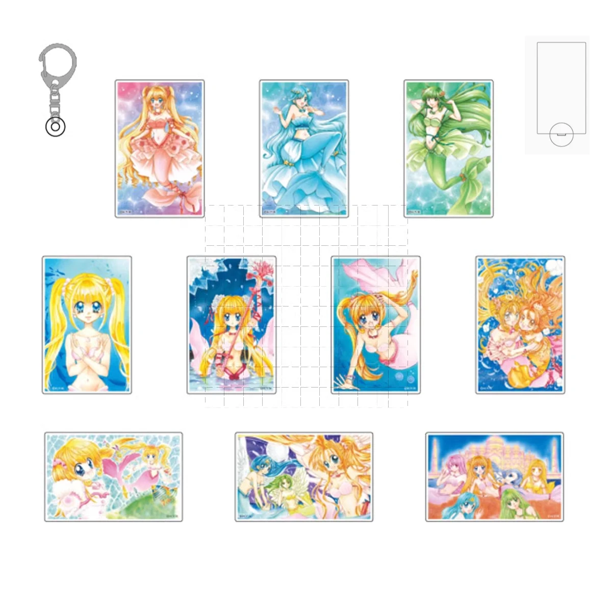 Anime sirena Melody Pichi Pitch acrílico soporte figura muñeca juego Luchia Nanami Ruchia llavero Cosplay juguete para regalo