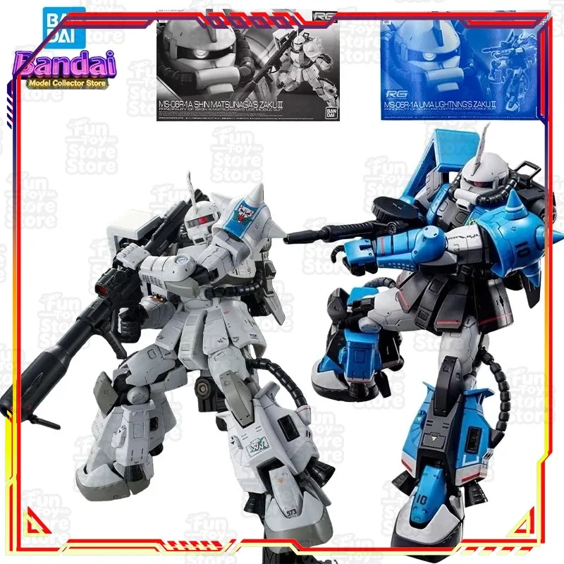 

BANDAI PB Limited RG 1/144 Zaku II Shin Matsunaga Anime Action Figure Model Kit Assembled Gundam Toy Collectible