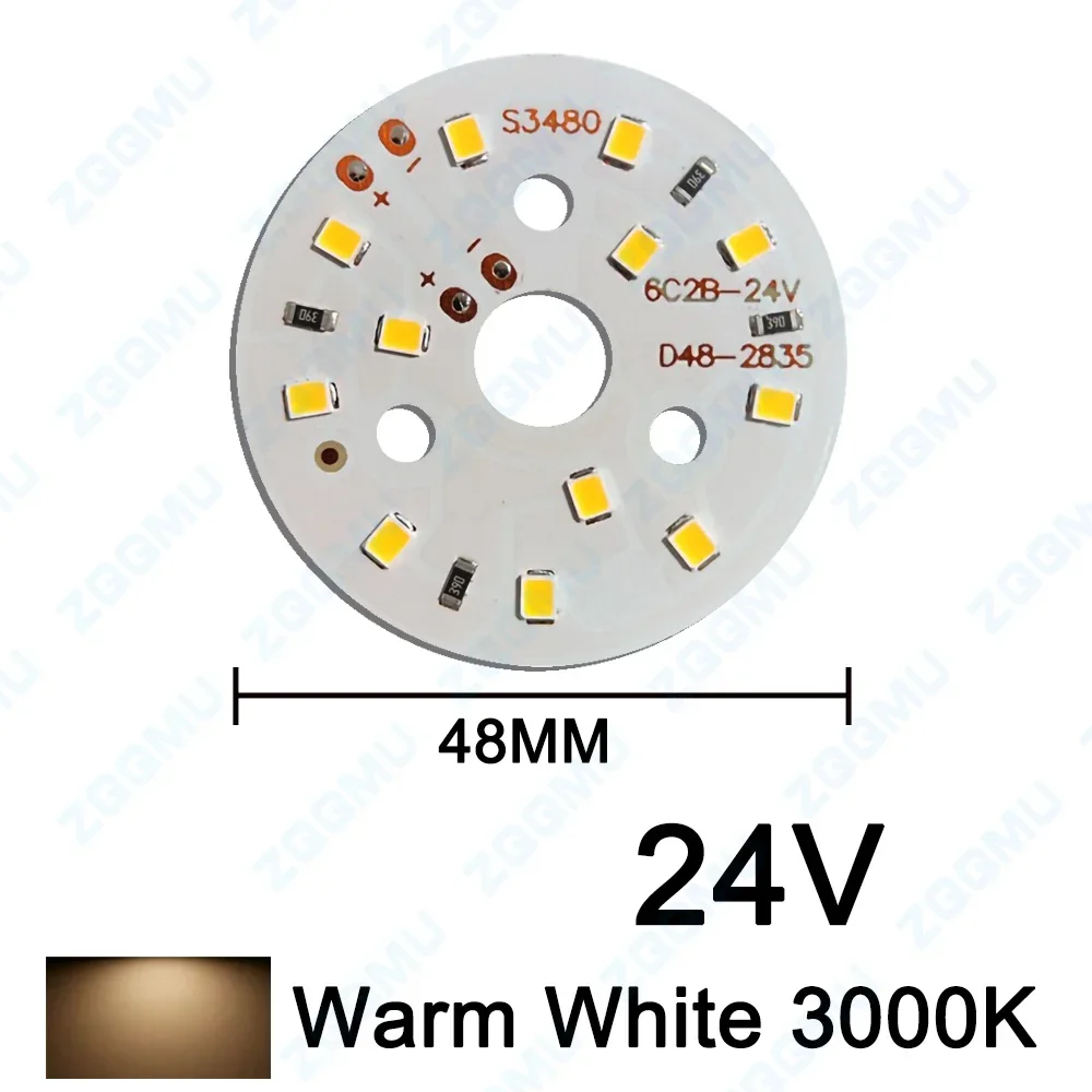 DC24V Low Voltage LED Chip 1W 15W 3W 5W SMD Light Source Board White Warm White 19mm 23mm for DIY Lighting Strip Module