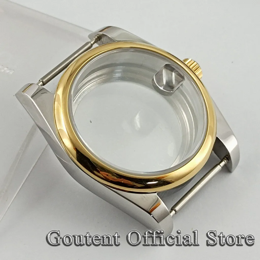 36mm/39mm Silver/Black/Gold Watch Case Men Fit NH35/36/34,Miyota8215/821A DG2813/3804 ETA 2836,2824 PT5000 Movement