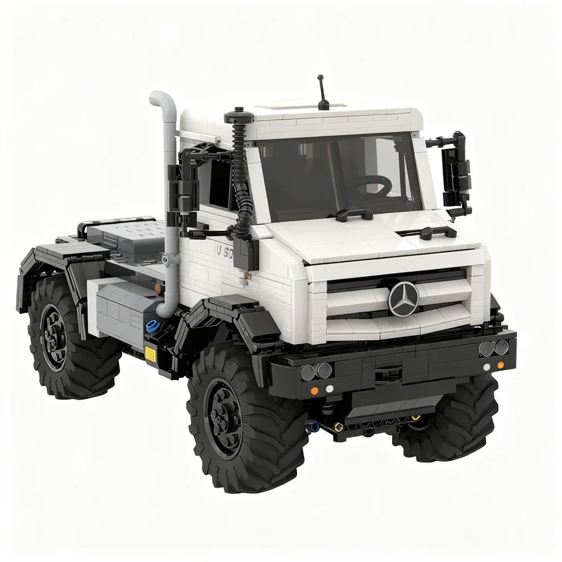 2107 деталей MOC Technical Expert Builder Mercedes Unimog U5023 Модульные Насадки Control+ Конструктор Модель Рождественский Подарок