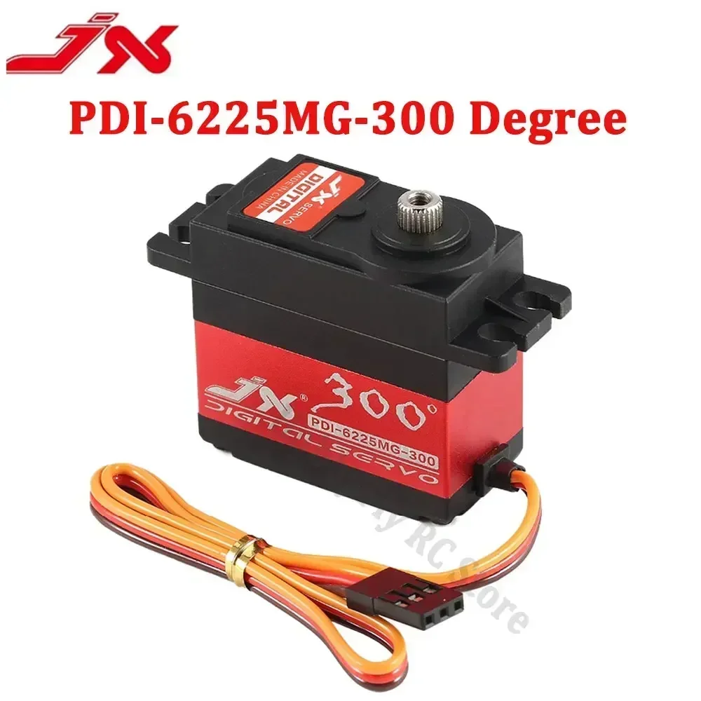 JX PDI-6225MG 25kg 300° Digital Brushless Servo - Metal Gear High Torque for RC Competition Car Truck Crawler