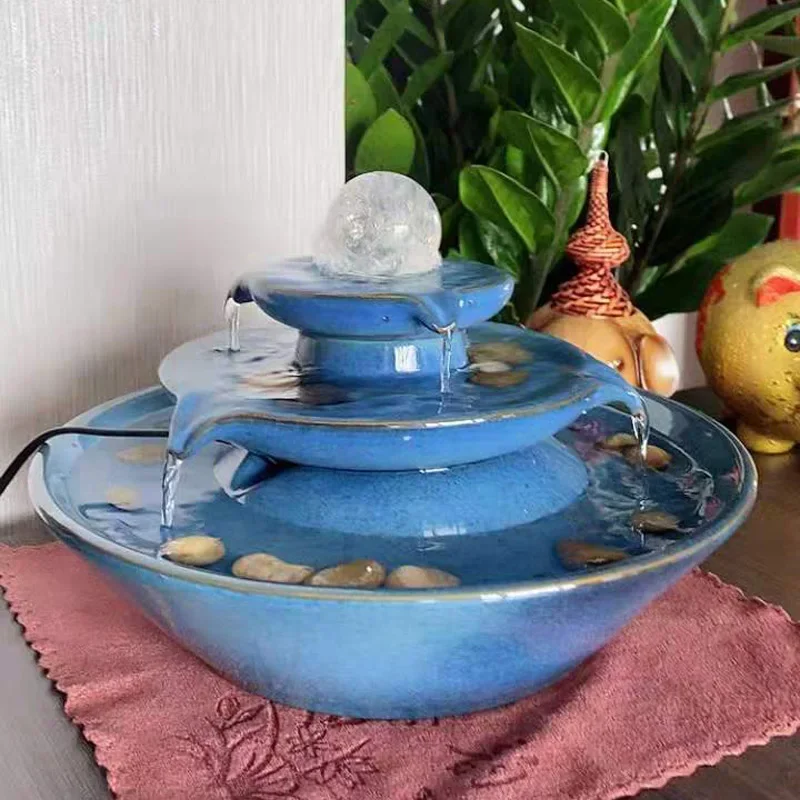 Homestay Living Room Home Decor Decoratio Villa Attract Wealth Home Decor Office Ceramic Figurines Ornements MHBJ